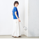 《セットアップ対応》リンクルタイプライターポケ付きスカート