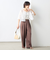 《セットアップ対応》ラメフラワージャガードブラウス