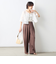 《セットアップ対応》ラメフラワージャガードブラウス