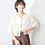 《セットアップ対応》ラメフラワージャガードブラウス