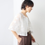 《セットアップ対応》ラメフラワージャガードブラウス
