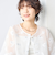 《セットアップ対応》ラメフラワージャガードブラウス