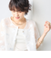 《セットアップ対応》ラメフラワージャガードブラウス