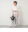 《セットアップ対応》ウォッシャブル麻調タックワイドパンツ