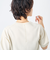 《手洗い可能》バックパールフォルム袖プルオーバーニット