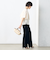 《セットアップ対応》ウォッシャブルドライトロピカルセミワイド美脚パンツ