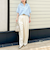 ウォッシャブル強撚ツイルワイドパンツ