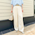 ウォッシャブル強撚ツイルワイドパンツ