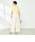 ウォッシャブル強撚ツイルワイドパンツ