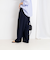 ウォッシャブル強撚ツイルワイドパンツ