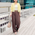 ウォッシャブル強撚ツイルワイドパンツ