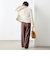 ウォッシャブル強撚ツイルワイドパンツ