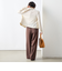 ウォッシャブル強撚ツイルワイドパンツ