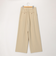 ウォッシャブル強撚ツイルワイドパンツ