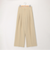 ウォッシャブル強撚ツイルワイドパンツ