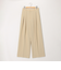 ウォッシャブル強撚ツイルワイドパンツ