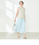 ウォッシャブル割繊フレアスカート