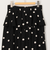 ドットプリントタイトミディスカート
