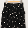 ドットプリントタイトミディスカート
