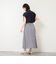 《セットアップ対応》ドビーストライプフレアスカート