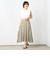 《セットアップ対応》ドビーストライプフレアスカート