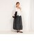 【MARILYN MOON/マリリーンムーン】beads motif taffeta asymmetry balloon skirt
