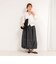 【MARILYN MOON/マリリーンムーン】beads motif taffeta asymmetry balloon skirt