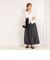 【MARILYN MOON/マリリーンムーン】beads motif taffeta asymmetry balloon skirt