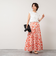 アートフラワーティアードスカート