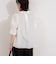 パフスリーブ半袖シャツブラウス
