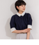 パフスリーブ半袖シャツブラウス