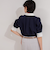 パフスリーブ半袖シャツブラウス