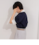 パフスリーブ半袖シャツブラウス