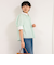 パフスリーブ半袖シャツブラウス