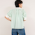パフスリーブ半袖シャツブラウス