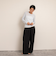 【MAQWEL/マクウェル】ウォッシャブルワッシャーイージーワイドパンツ