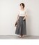 ウォッシャブルチェックタフタロングスカート