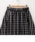 ウォッシャブルチェックタフタロングスカート