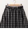 ウォッシャブルチェックタフタロングスカート