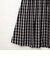 ウォッシャブルチェックタフタロングスカート