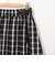ウォッシャブルチェックタフタロングスカート