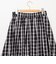 ウォッシャブルチェックタフタロングスカート