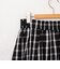 ウォッシャブルチェックタフタロングスカート