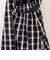 ウォッシャブルチェックタフタロングスカート