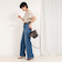 ◇【WEB限定】《セットアップ対応》ジュピター半袖フリルブラウス
