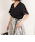 ◇【WEB限定】《セットアップ対応》ジュピター半袖フリルブラウス