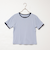 【MAQWEL/マクウェル】リンガーリブ半袖Tシャツ
