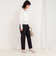ウォッシャブル裾レースパンツ