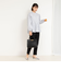 ウォッシャブル裾レースパンツ