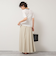 シアー配色トリミング半袖Tシャツ